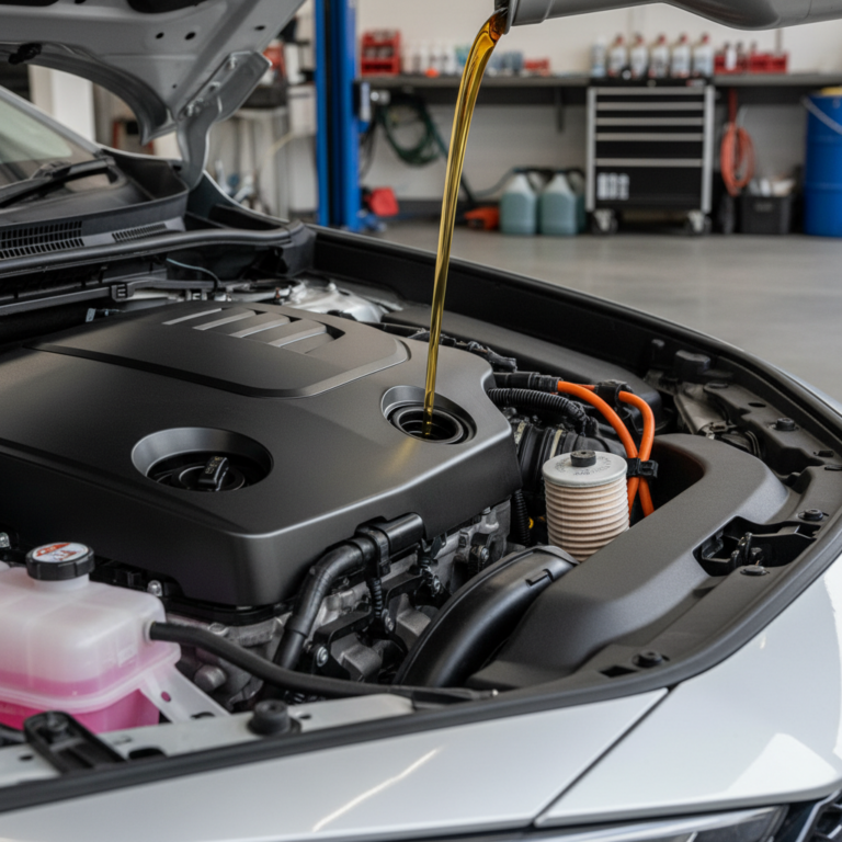 hybrid vehicle oil change