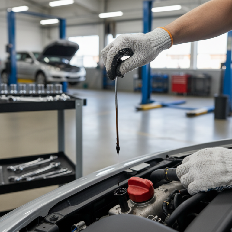 why oil turns black service