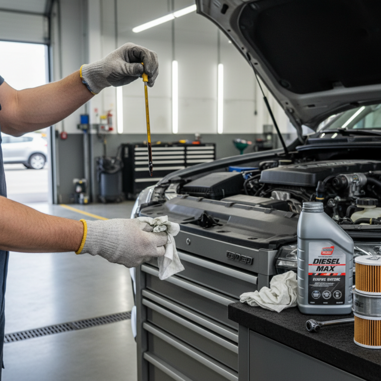 diesel vs gas oil change service