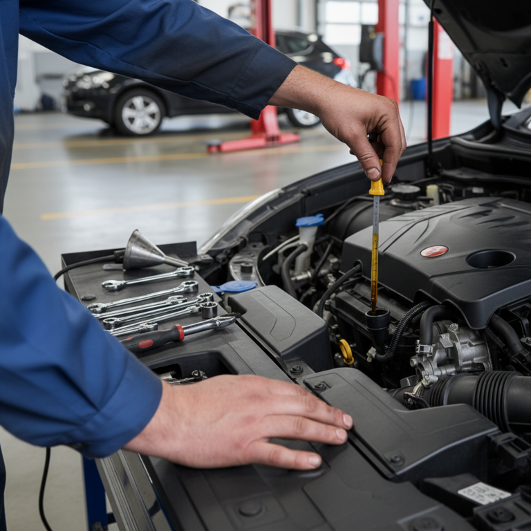 check oil level guide service